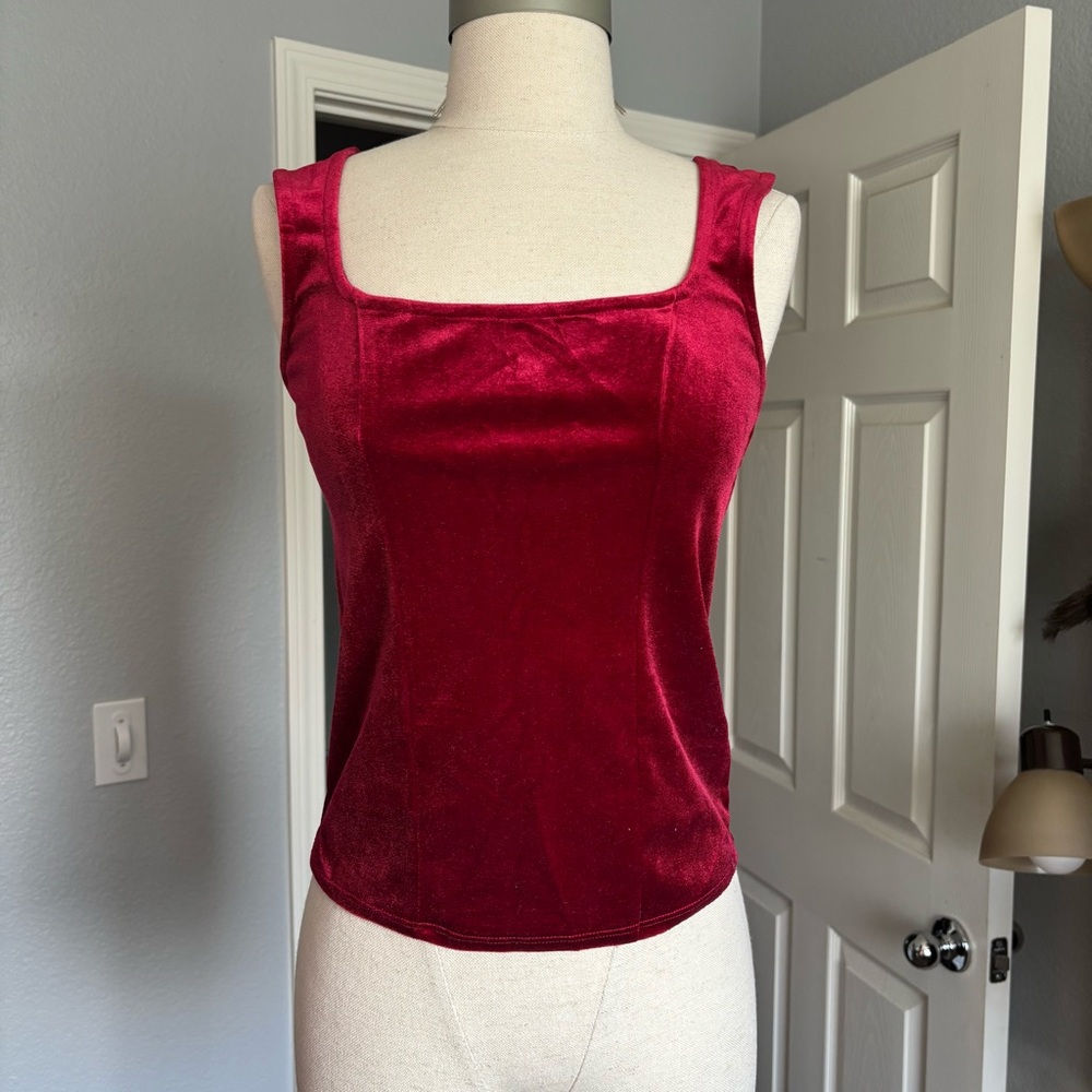 Red tank top